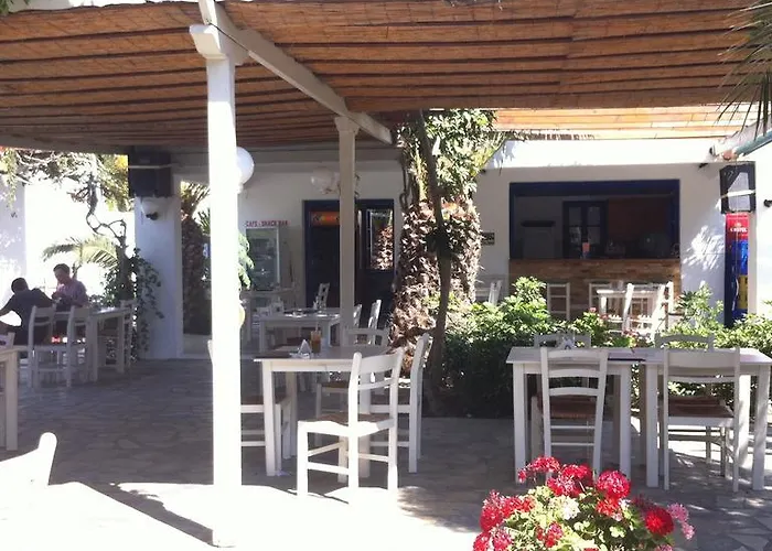 Kamp alanı Naxos Pláka